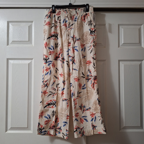 NWT Briggs Floral Pants Size L - Picture 2 of 11